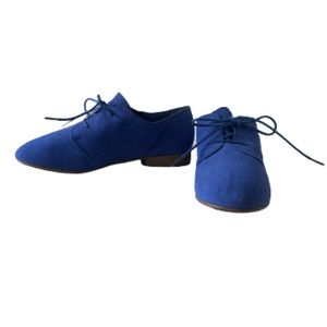 NEW Forever Faux Suede Oxford Lace Up Flats Shoe
